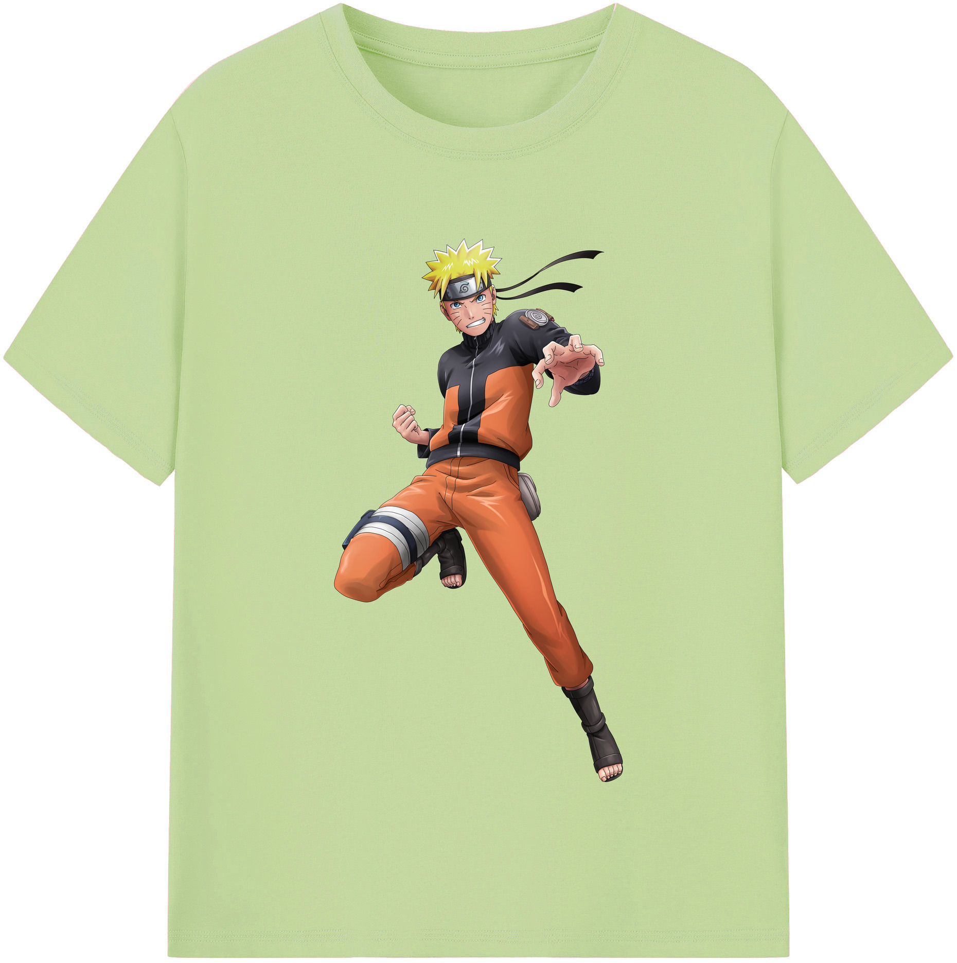 （画像用） NARUTO -ナルト- うずまき ナルト Uzumaki Naruto 綿100％半袖Tシャツ（フロントプリント）